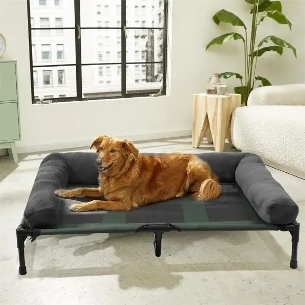 Large Dog Bed with Cooling and Breathable Mat