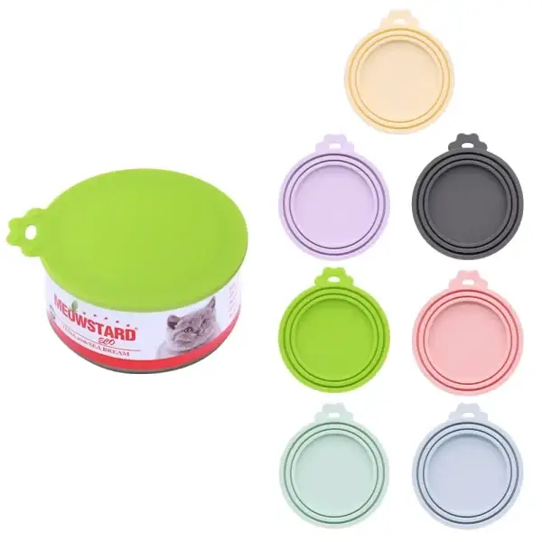 1 Reusable Silicone Pet Can Lid Bpa Free