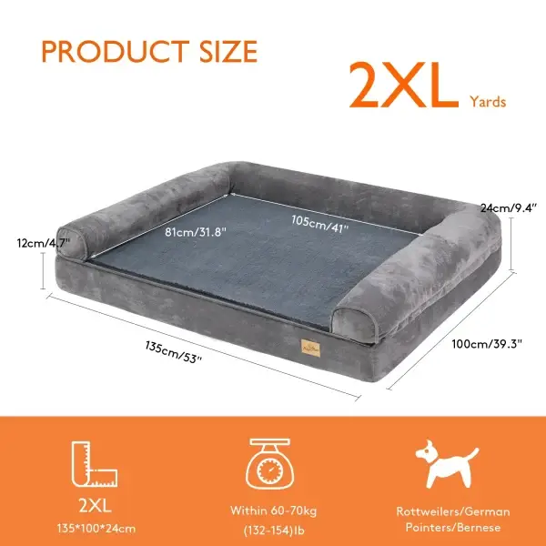 Extra Large Orthopedic Pet Mattress Couch