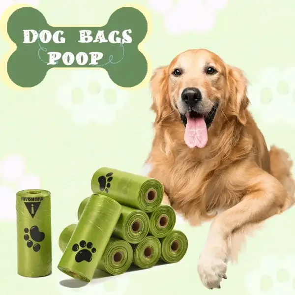 10Pcs Extra Thick Dog Poop Bags (22x30cm)