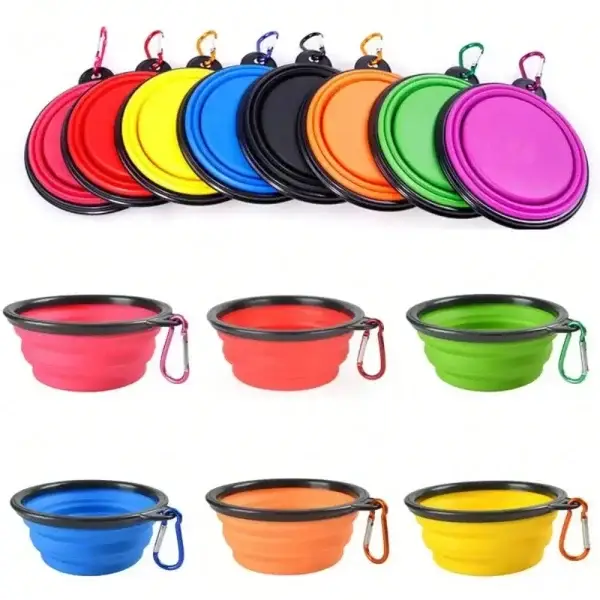 2-in-1 Folding Silicone Pet Feeder Bowl
